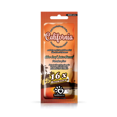 Крем д/загара SolBianka California 16x bronzer 15мл (масла арганы и сладкого миндаля.экстракт розы)