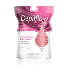 Воск пленочный, розовый, Depilflax  в гранулах 1000 гр